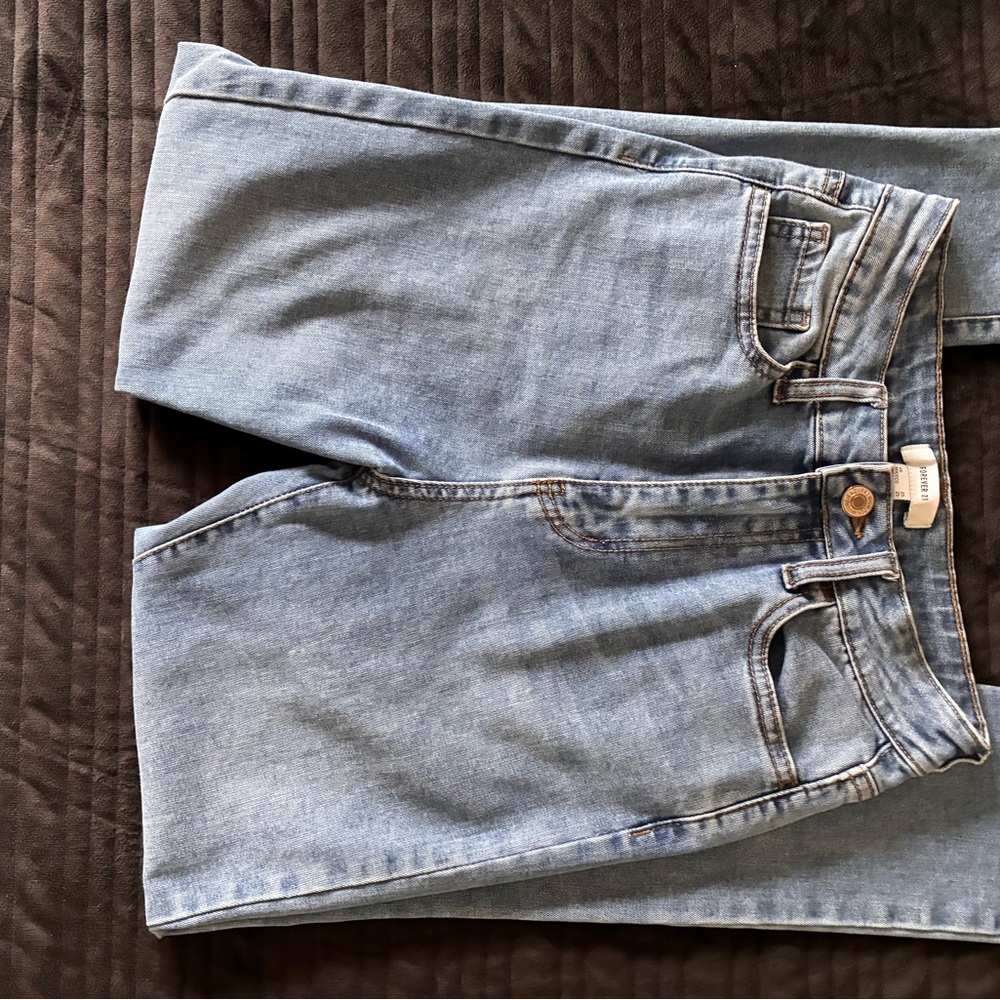 Forever 21 Light Blue Straight Leg Jeans